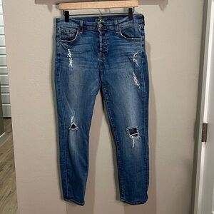 7 For All Mankind Seven Jeans Josephine Boyfriend Distressed Vintage Citizens
